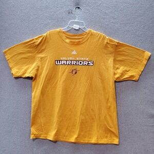 Golden State Warriors Men XL Yellow Retro‎ Team Logo Short Sleeve Crew Neck NBA